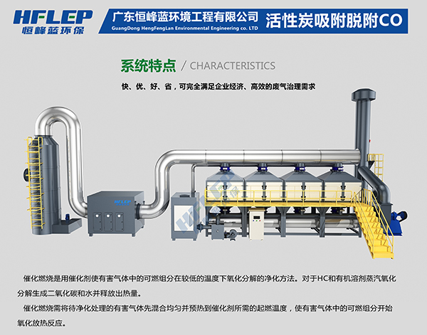 恒峰蓝环保活性炭催化燃烧设备简介